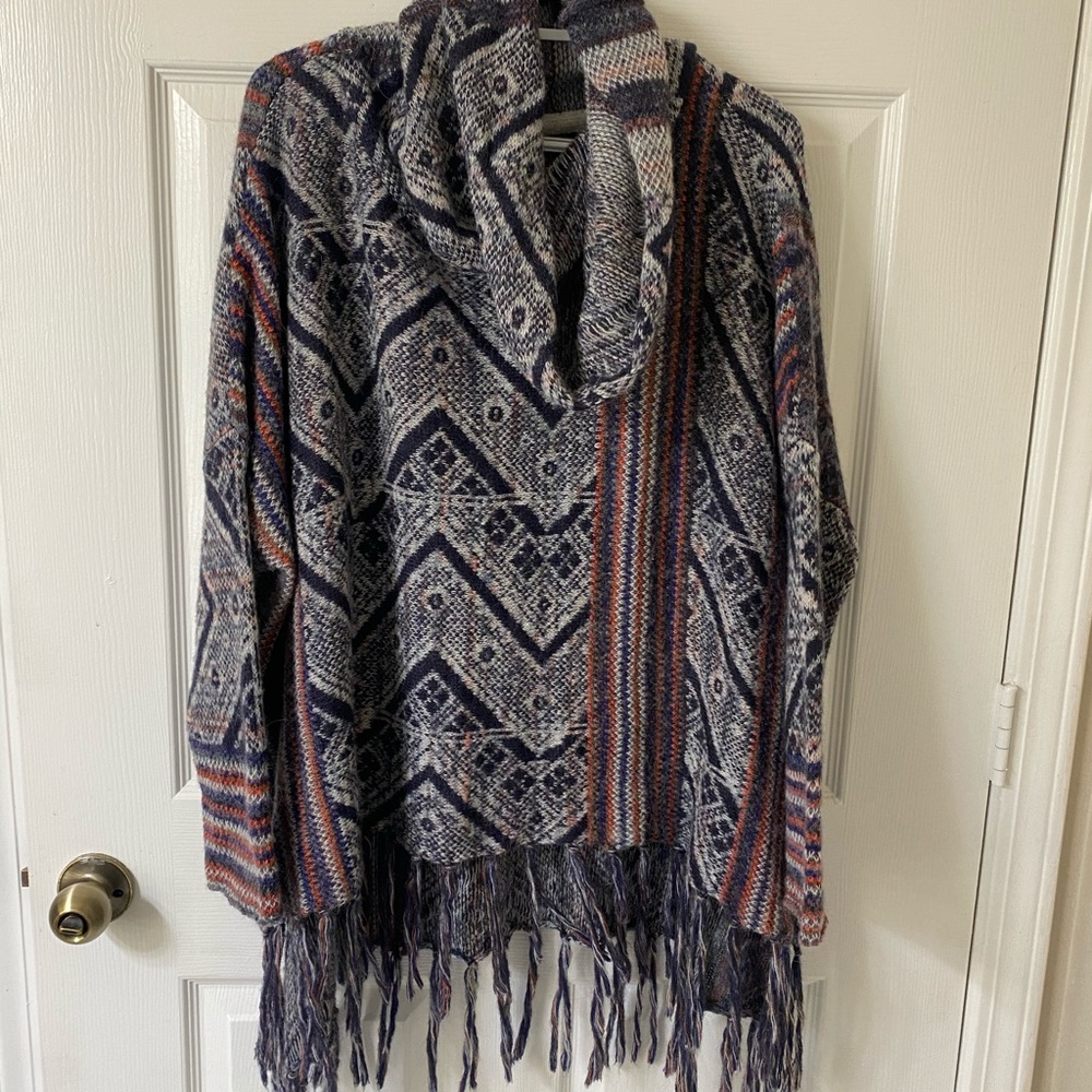 Free People Oversized Poncho